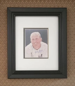 Framed Mickey Mantle NY Yankees Facsimile Autograph Photo - Picture 1 of 3