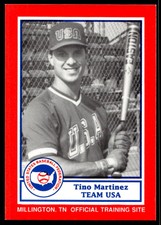 1990 Pan Am Team USA Red BDK 1 Tino Martinez   USA  Baseball Card