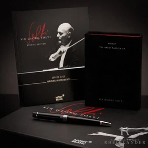 Montblanc Meisterstück Donation Pen Sir Georg Solti Kugelschreiber ID 35928 OVP - Imagen 1 de 6