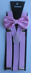 New Suspender and Bow Tie Matching Sets Tuxedo for Adults Men - Ship from USA - Picture 1 of 9