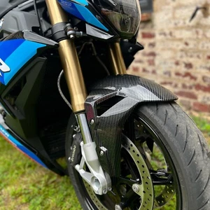 BMW S1000R S1000RR M1000R M1000RR Carbon Fibre Style Mudguard Fender 2019-2024 - Picture 1 of 7