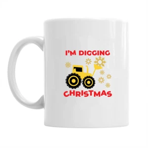 I'm digging Christmas funny gift Christmas mug/xmas mug/Secret Santa - Picture 1 of 1