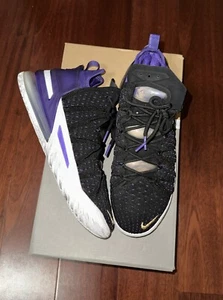 Size 9.5 - Nike LeBron 18 Lakers - Picture 1 of 6