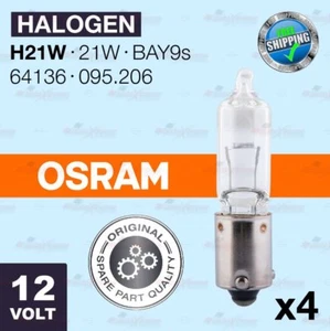 4x H21W 435 OSRAM Side Reverse Rear Fog Brake Light Bayonet Bulb Lamps 21W BAY9s - Picture 1 of 9