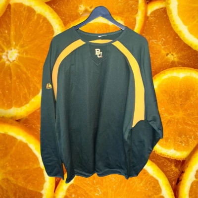 BU Green and Yellow Majestic Long Sleeve Shirt - Image 1 of 4