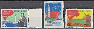 RUSSIA,USSR:1964 SC#2876-78 MNH Liberation of Odessa, Leningrad, Byeloruss AS367 - Picture 1 of 2