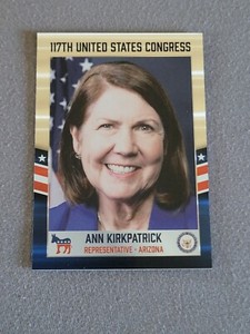 2021 Fascinating Cards 117th Congress Chrome Refractors #110 Ann Kirkpatrick