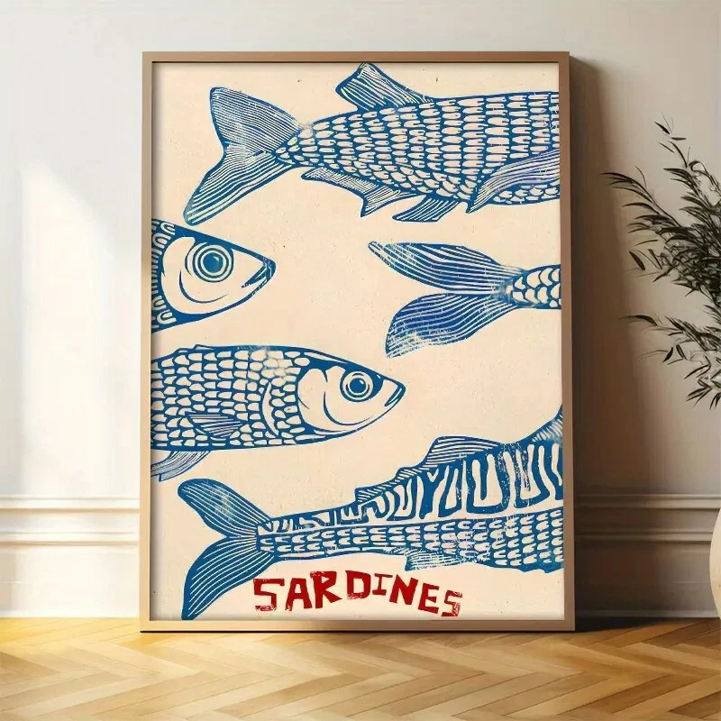 Sardines - 70x50cm, neu, ohne Rahmen - Bild 1 von 1