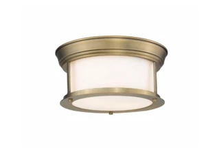 2-Bulb, Flush Mount Fixture--Z Lite 2011F10-HBR - Picture 1 of 5