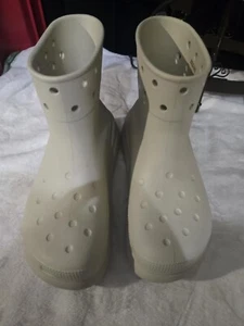 Crocs Crush Bota Ligera Impermeable Hueso Para Mujer Talla 11/Hombre Talla 9 - Imagen 1 de 4