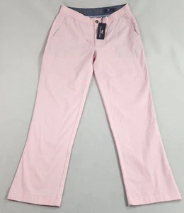 Vineyard Vines pants M Medium L 29 pink slash pockets zip drawstring $118 mens - Picture 1 of 11