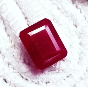 Loose Gemstone Emerald Cut Utah Certified 6.30 Ct Natural Red Beryl (Bixbite) - Picture 1 of 4