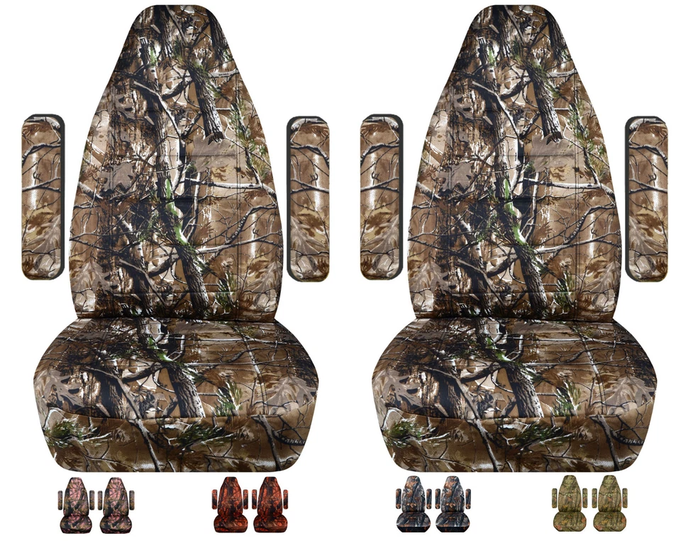 Se adapta a Chevy Suburban 1981-1993 delantero con reposabrazos cubiertas de asiento de coche camuflaje de árbol Foto 1 de 1