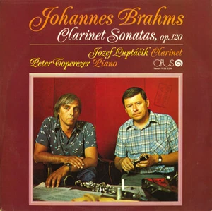 BRAHMS 2 Clarinet Sonatas LUPTACIK TOPERCZER OPUS 91111190 LP 1981 Recording - Picture 1 of 3