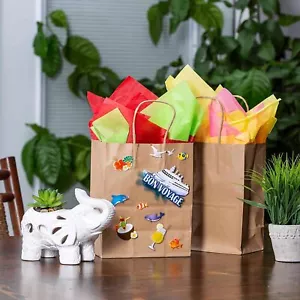 Carta marrone shopping Kraft vendita al dettaglio borse regalo merce con manici sfusi - Foto 1 di 11