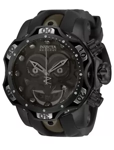 NEW Invicta DC Comics Joker Double Black Limited Edition Men's Watch 30062 US - Picture 1 of 8