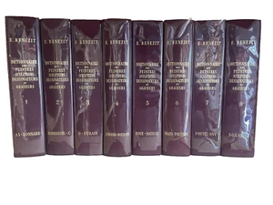Complete DICTIONNAIRE DES PEINTRES BY E. BENEZIT SET OF 8 Vols - French Print - Picture 1 of 12
