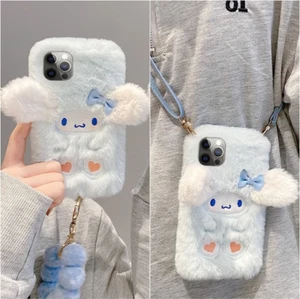 Custodia protettiva telefono peluche Cinnamoroll per iPhone 11/12/13/14/15 Pro Max - Foto 1 di 13