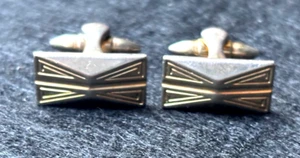 Interessante Vintage Manschettenknöpfe in "Pfeilform" - 70er Jahre - patentiert, gestempelt - Bild 1 von 7