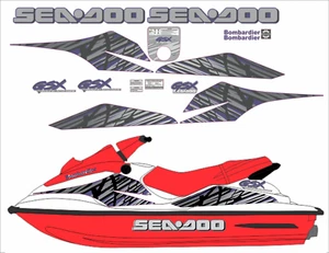 SEADOO GSX 1997 Graphics / Decal / Sticker Kit DARK BLUE - Picture 1 of 4