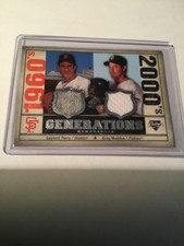 2008 SP Legendary Cuts Generations Dual Memorabilia #GG Gaylord Perry/Maddux