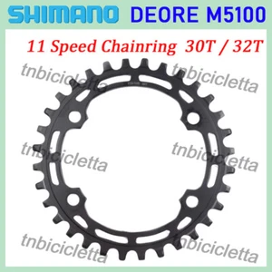Shimano DEORE M5100 10-speed 11-speed Chainring 30T 32T Bike Parts 96bcd Crown - Picture 1 of 7