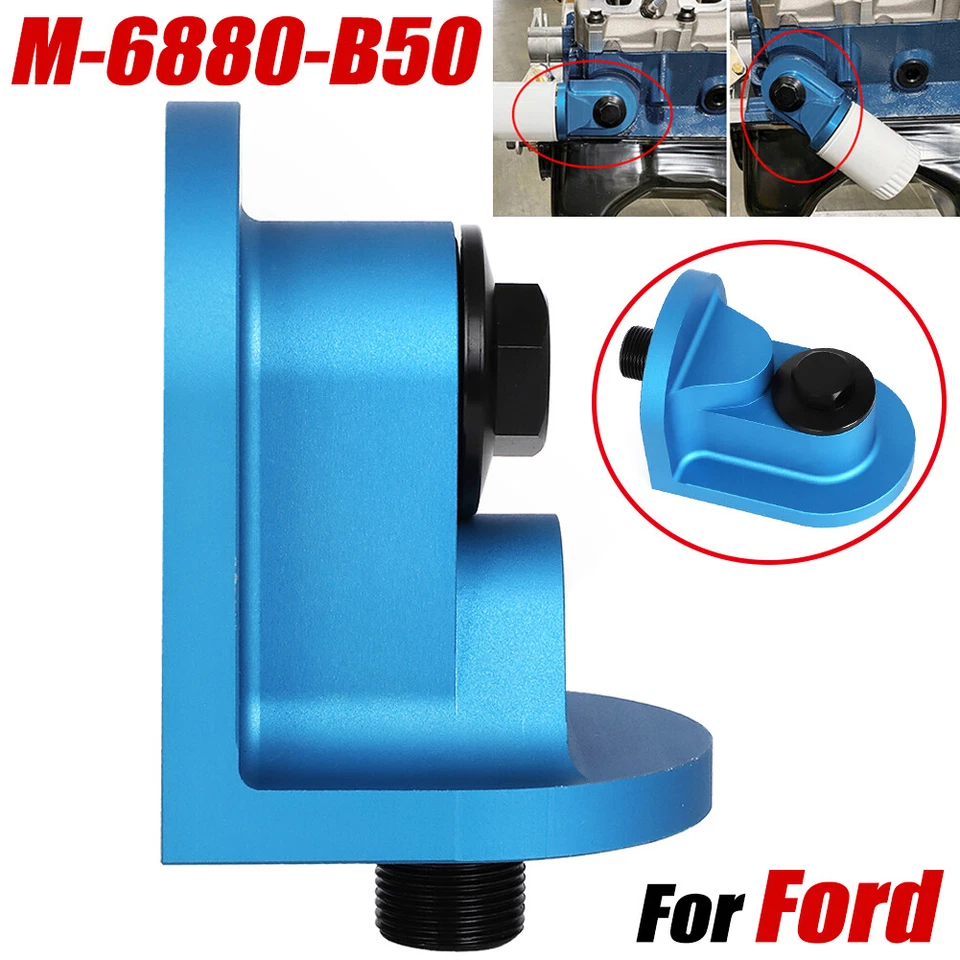 Adaptador de filtro de aceite de 90 grados Billet para Ford Bronco Mustang 302 V8 M-6880-B50 Foto 1 de 4