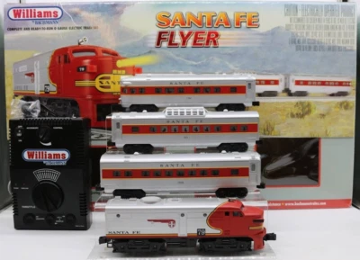 Williams by Bachmann Santa Fe Flyer O Gauge Passenger Train Set 1:48 O-36 Track - Image 1 of 4