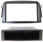 Radio Faceplate Frame Double din With Storage Compartment din Black New