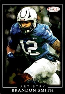 2022 Sage Artistry Black #5 Brandon Smith - Carolina Panthers