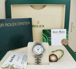ROLEX - Ladies 26mm White Gold & SS Datejust White Roman Dial 79174 - SANT BLANC - Picture 1 of 7