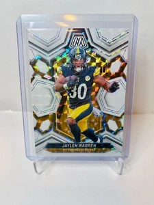 2024 Panini Mosaic JAYLEN WARREN Mosaico Bianco /25 #185 Steelers - Foto 1 di 2