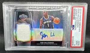 PSA 9 2019-20 Panini Obsidian Zion Williamson Jersey Autograph RC 36/75 - Picture 1 of 2