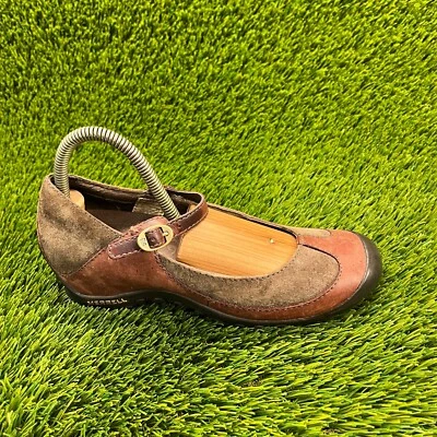 Merrell Plaza Sillín Mujer Talla 7 Marrón Informal Mary Jane Clásico Zapatos Planos Foto 1 de 4