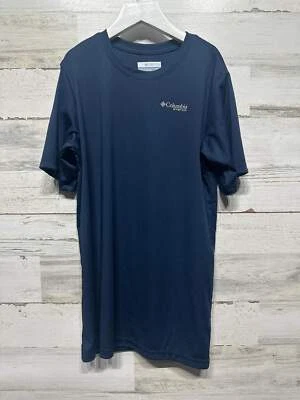 Camisa Columbia PFG Drifit Azul Marino Talla 14/16 Grande Niños - Buen Estado Usada Foto 1 de 3