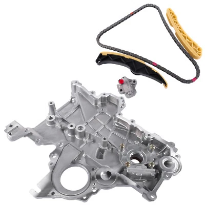 Timing Chain Oil Pump Cover Kit Fits 12-21 Kia Rio Hyundai Veloster Accent 1.6L - Image 1 of 4