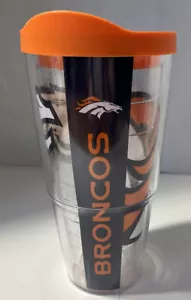 Bicchiere Tervis NFL Denver Broncos 24 oz arancione e blu e bianco - Foto 1 di 9