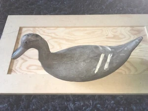 RARE 1930's Antique SCOTT DECOY CO Hen Pintail Duck Canvas & Glass Eyes - Picture 1 of 22