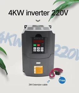 4KW 220V HY CNC VFD VSD Inverter Driver Variable Frequency Speed Controller 18A - Picture 1 of 9