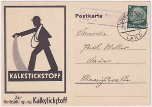 DR Firmen-PK "Kalkstickstoff" Landpost Königswalde über Crimmitschau 1936 - Bild 1 von 2