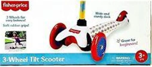 Nuevo scooter Fisher Price para niños con inclinación de 3 ruedas preescolar edades 3+ empuñaduras de equilibrio fáciles Foto 1 de 1