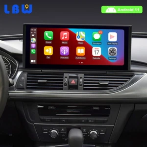 12.3" Android 11 Car GPS Multimedia Screen Wireless Carplay 6G+128G For Audi A6L - Picture 1 of 12