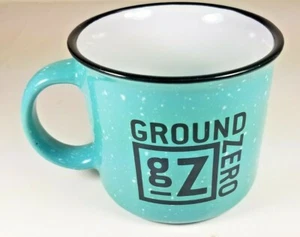 Taza de café Ground Zero gZ patrón de esmalte azul nueva - Imagen 1 de 5
