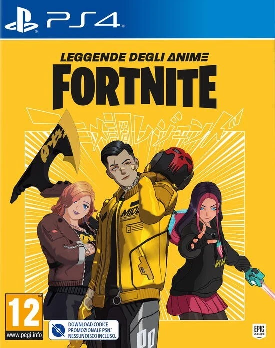 Fortnite Pacchetto Leggende degli Anime - PlayStation 4 - PS4 - Codice DLC - ITA - Immagine 1 di 1