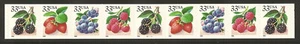 US Scott 3302-3305 33c Berries PNC strip of 9, plate # B2221 - Picture 1 of 1