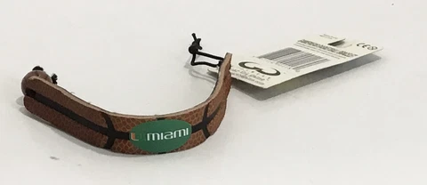 Miami Hurricanes Gamewear Basketball Bracelet Genuine Leather Licensed Cover