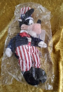 Disney Exklusiver Sitzsack Uncle Sam Goofy Patriotisch 9 Zoll Plüsch Stofftier Beanie - Bild 1 von 4