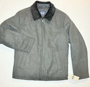 Dockers Wool Blend Bomber Jacket Men’s Gray Zip Up Quilted Winter Coat S NWT  - Picture 1 of 8