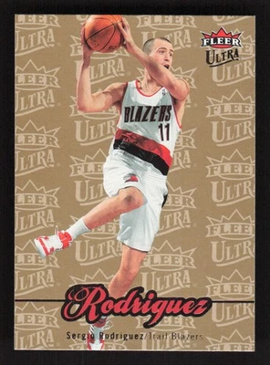 Sergio Rodriguez 2007-08 Ultra Gold Medallion #160 Portland Trail Blazers - Image 1 of 2