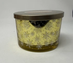 True Living Weihnachten 3 Docht Kerze - Frosted Spice Cake - Brandneu 15 Oz - Bild 1 von 2